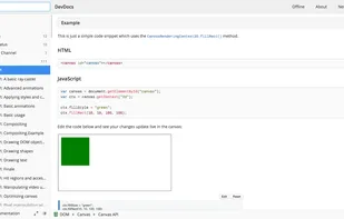 Details page with code and preview