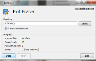 Free EXIF Eraser screenshot 1