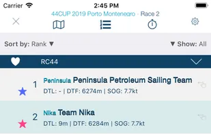 TracTrac screenshot 2