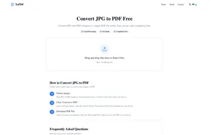 Convert images to PDF interface