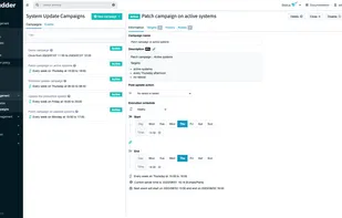 Patch management - campaign planning view