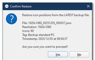 Desktop Icon Backup Manager screenshot 2