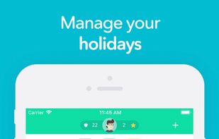 Manage and book holidays