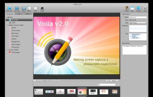 Voila Workbench plus Capture Tray view. Also displays the info panel