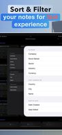 Arrange Your Notes with Custom Filters

Filter and sort notes by company, stock market, sector, industry, or currency to focus on what’s most important.