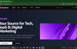 The StaqTools Blog featuring in-depth articles on technology, SaaS, digital marketing, and software reviews, helping users stay updated with the latest trends.