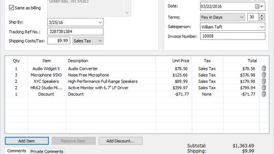 Express Invoice Invoicing Software - New Invoice