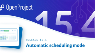 OpenProject 15.4 brings automatic scheduling, single date mode, and enhanced meetings image