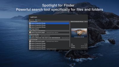 Spotlight for finder