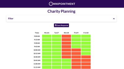 One Touch RSVP lets you import your availability from your calendar or previous meetings on Omnipointment.