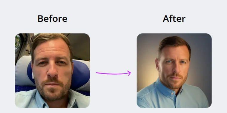 AI SuitUp enhances Headshots creation with FLUX model image
