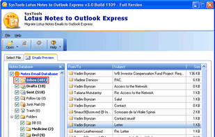 After Scan process software will show Lotus Notes Database