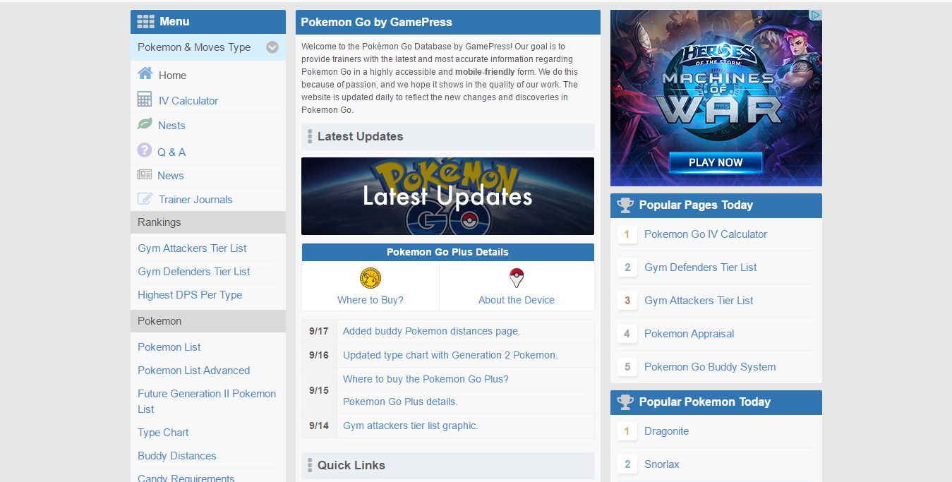 Pokemon GO Database, News, Strategy, and Community for the Pokemon GO  Player.