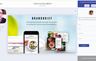 A shared Fishbole video presentation on a web browser