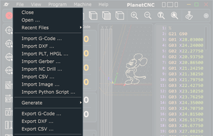 PlanetCNC screenshot 1