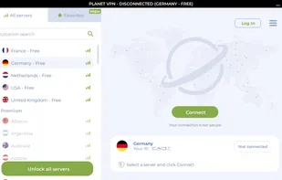 Planet VPN screenshot 1