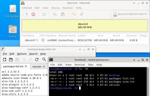 SystemRescue screenshot 2