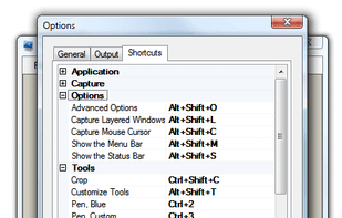 Every action has a customizable shortcut key
