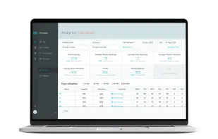 YAROOMS space utilization report.