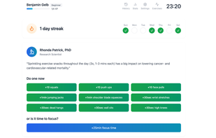 My Exercise Snacks screenshot 1