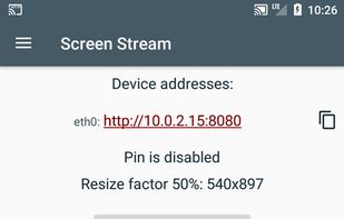 Screen Stream over HTTP screenshot 1