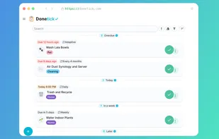 Donetick screenshot 1