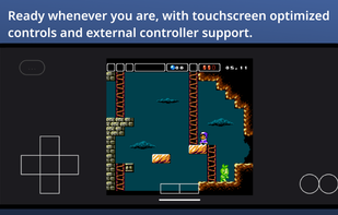 PicoNES horizontal screenshot with on screen controls.