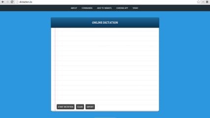 Dictation.io screenshot 1