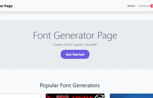 Font Generator Page screenshot 1