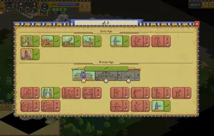 As the game progresses, players can advance to the Bronze Age and unlock upgrades
