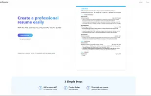 OpenResume screenshot 1