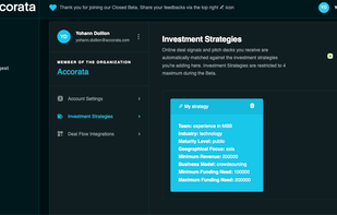Input your investment thesis...