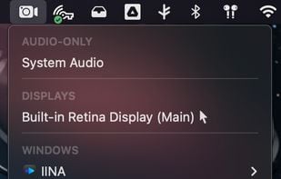 Azayaka Menu UI