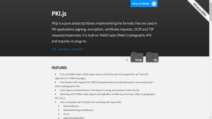 PKI.js screenshot 1
