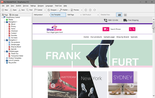 ShopFactory allows you to create your complete store and website.