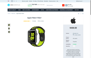 Product detailed page