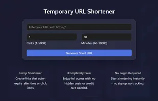 Temp URL Shortener