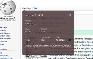 WhatFont - What html font screenshot 1