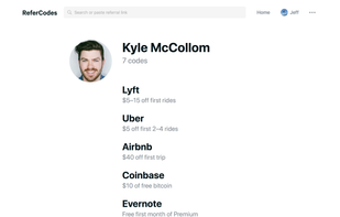 ReferCodes screenshot 1