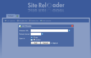 Site Reloader screenshot 1