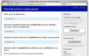 Planning Poker screenshot 1