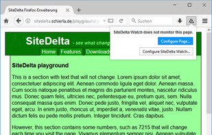 SiteDelta Watch screenshot 1
