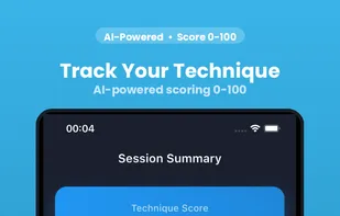 AI-powered technique score 0-100 with detailed breakdown: edge control, turn quality, speed control, and rhythm.