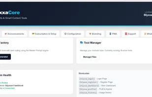 Blyxxa SaaS Engine screenshot 1