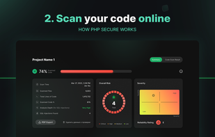 When PHP Secure completes its scan, you receive a full scan report that you can use to secure your code.