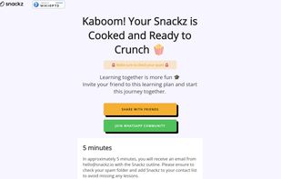 You will receive a daily lesson on your topic of interest exactly at the chosen time of delivery