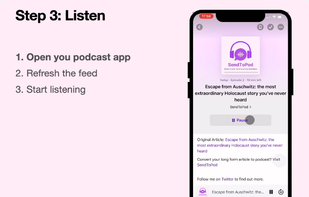 SendToPod screenshot 2