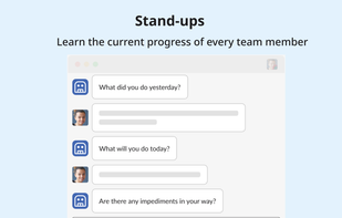 Daily standup - learn the current progress of every team member
