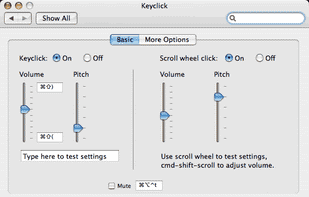 Basic options in Preferences Pane