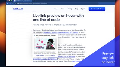 Preview any link on hover